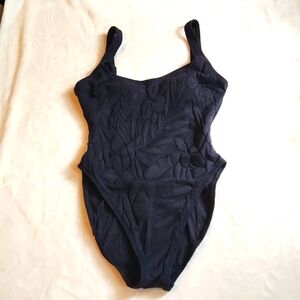 La Blanca, Black Tropical Floral, One Piece, Summer, Pool, Beach Swimming Suit